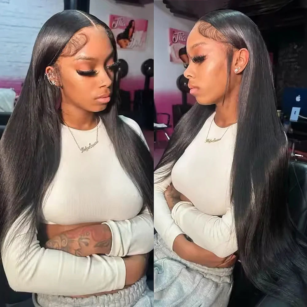 Bone Straight Wig – 13x6 HD Lace, 250% Density